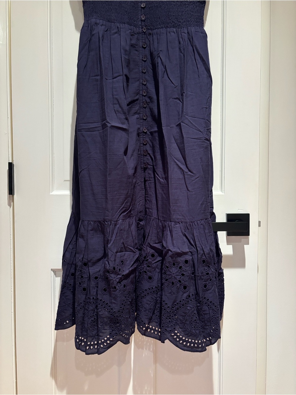 Fiona Dress in Navy Denim Eyelet, Size Small, NWT! - Picture 5 of 9